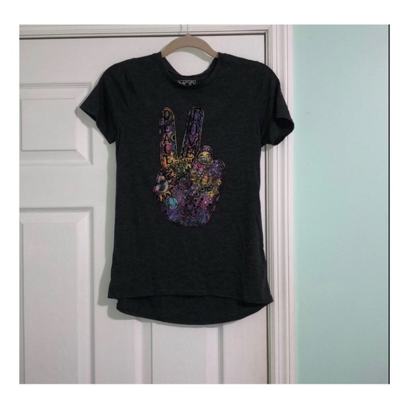 Modern Lux Tops - Peace and Love Graphic Tee
